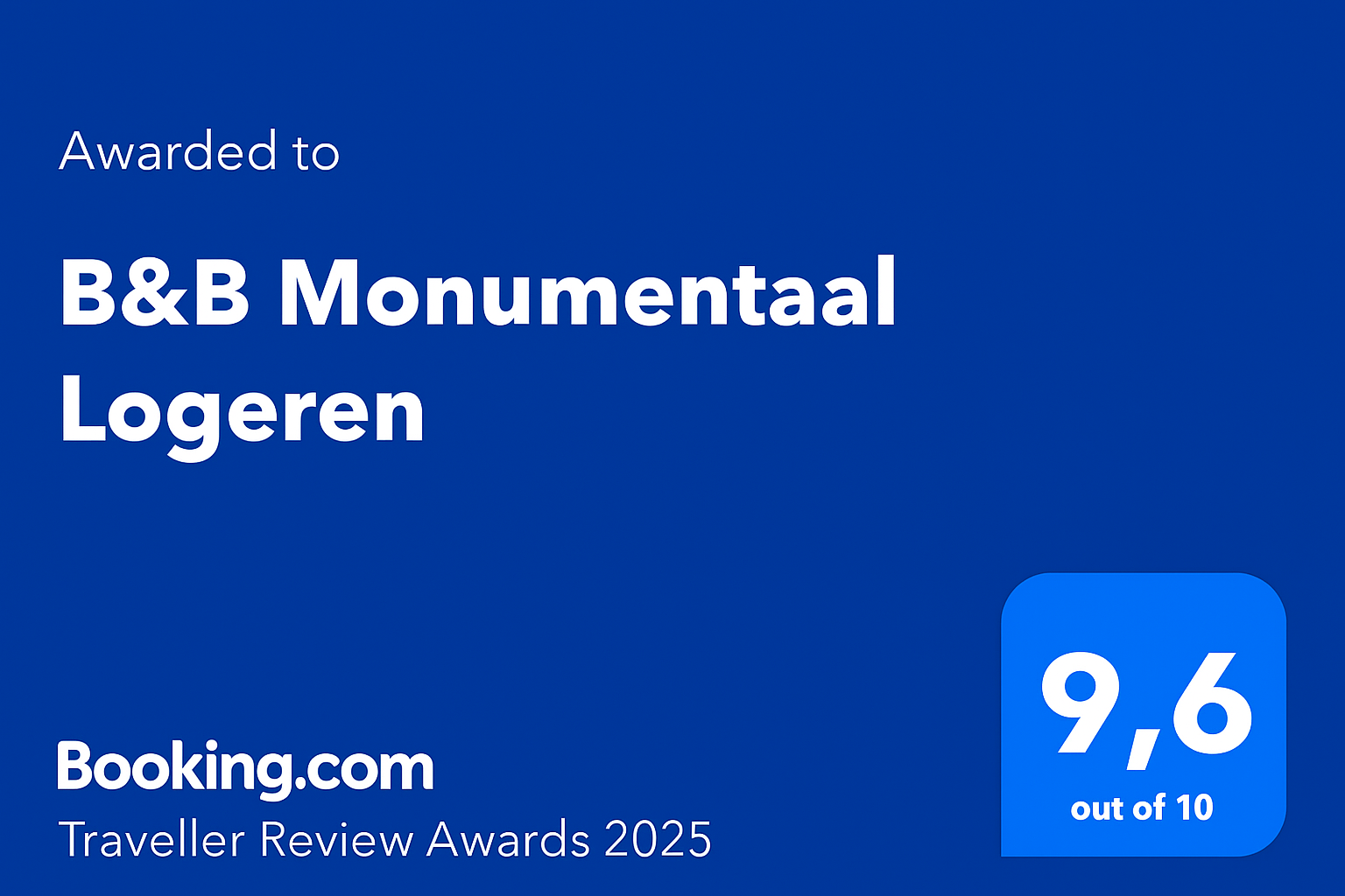 monumentaal logeren booking